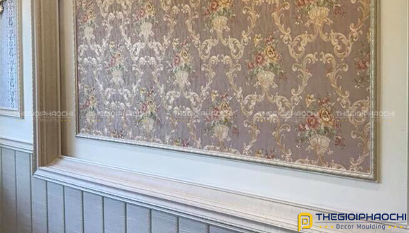 phào trần giả gỗ màu beige bản 11p